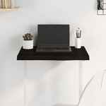 vidaXL Dessus de table marron foncé bois chêne massif traité