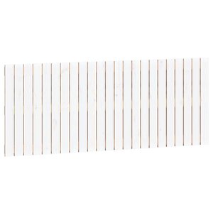 vidaXL Tête de lit murale Blanc 147x3x60 cm Bois massif de pin