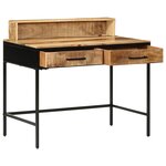 vidaXL Table console 100x55x75 cm en bois massif brut de mangue