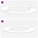 vidaXL Pot en plastique Blanc Plastique Moyen Durable Pot en plastique