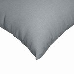 vidaXL Coussins de canapé 2 Pièces Gris clair 80 x 40 cm tissu