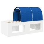 vidaXL Cadre de Lit avec Accessoire Chêne Artisan et Bleu