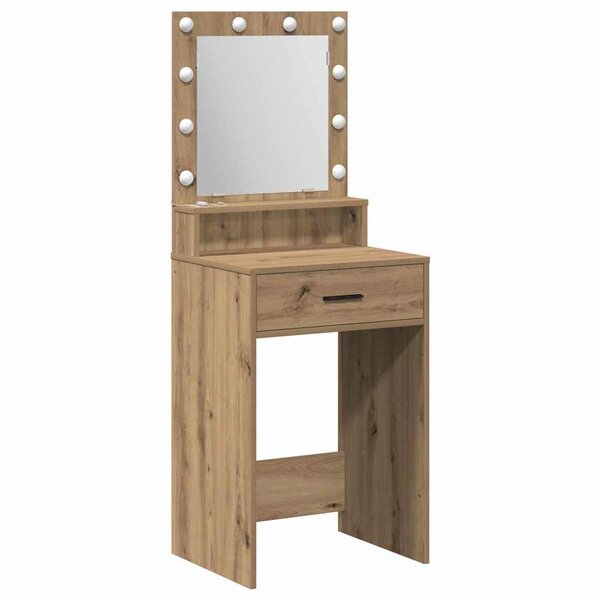 vidaXL Table de Toilette Chêne artisanal 50 x 41 x 135 cm