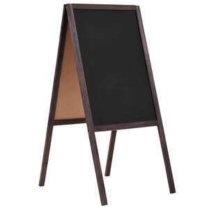 Tableau double face bois de cèdre autoportant 40 x 60 cm noir 02_0045436