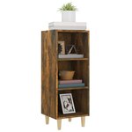 vidaXL Buffet Chêne fumé 34 5x32 5x90 cm Bois d'ingénierie
