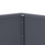 vidaXL Jardinière 2 Pièces Anthracite 50 x 50 x 40 cm Acier