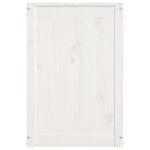 vidaXL Boîte à linge Blanc 88 5x44x66 cm Bois massif de pin