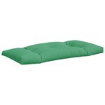 vidaXL Coussins de palette lot de 2 vert tissu