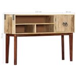 vidaXL Table console 115x30x76 cm Bois de manguier massif brut