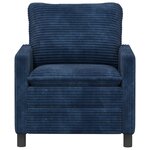 vidaXL Canapé Bleu marine 76 x 81 x 87 5 cm Polyester
