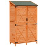 vidaXL Abri de jardin Marron 106 x 56 x 176 5 cm Bois d'ingénierie