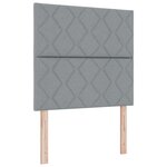 vidaXL Tête de lit design blocs de diamant gris clair 90 cm en tissu