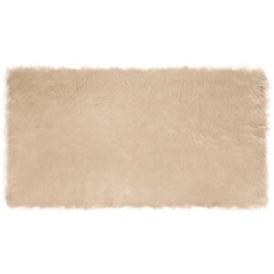 vidaXL Tapis en fausse Tafalla Beige 80 x 150 cm Polyester