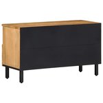 vidaXL Meuble TV marron 80x33x46 cm bois massif de manguier