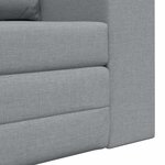 vidaXL Canapé-Lit Gris clair 148 x 71 x 83 cm tissu