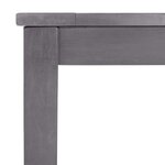 vidaXL Table de jardin Délavage gris 140x80x74 cm Bois d'acacia massif