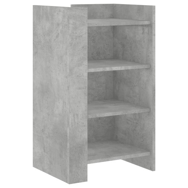 vidaXL Buffet gris béton 45x35x75 cm Bois d'ingénierie
