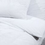 vidaXL Ensemble de housse de couette Blanc 240x220 cm Microfibre
