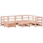 vidaXL Salon de jardin 8 Pièces bois massif sapin de douglas