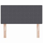 tête de lit vidaXL design simple gris foncé 80 cm en velours