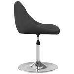 vidaXL Chaises à manger pivotantes lot de 4 Noir Velours