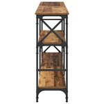 vidaXL Table console Bois ancien 150 x 29 x 76 5 cm Bois d'ingénierie