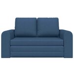 vidaXL Canapé-Lit 60cm Bleu tissu