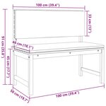 vidaXL Chaise de jardin Marron 100 x 50 x 91cm Bois d'acacia massif