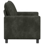 vidaXL Canapé Anthracite 126 x 81 x 87 5 cm Polyester