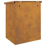 vidaXL Boîte de dépôt de colis Rouillé 44 x 35 x 59 cm