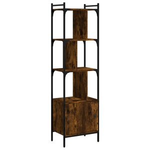 vidaXL Bibliothèque avec porte chêne fumé 44 5x30x154 5 cm