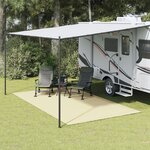 vidaXL Tapis de sol de camping crème 4 5x2 5 m
