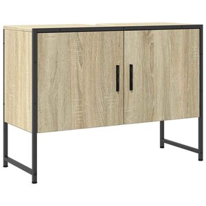 vidaXL Armoire lavabo de salle de bain chêne sonoma bois d'ingénierie
