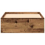 vidaXL Cadre de lit Bois Ancien 90 x 190 cm Bois d'ingénierie