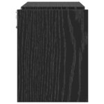 vidaXL Étagère Murale avec étagère 2 Pièces Chêne noir 100 x 15 x 20 cm