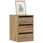 vidaXL Commode d'angle chêne artisanal 40x41x58 cm bois d'ingénierie