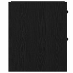 vidaXL Ensemble de mobilier de salle de bain Montage mural Chêne noir