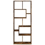 vidaXL Étagère séparatrice de pièce chêne fumé 67x25x161 5 cm