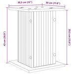 vidaXL Support de Plante 2 pc Blanc 30 5 x 30 x 43 cm