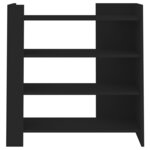 vidaXL Buffet noir 73 5x35x75 cm bois d'ingénierie