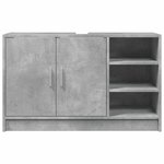 vidaXL Armoire d'évier gris béton 90x29x55 cm bois d'ingénierie