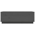 vidaXL Table basse Gris 100x50x35 cm Bois massif de pin