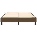 vidaXL Cadre de lit sans matelas marron foncé 120x200 cm tissu