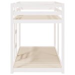 vidaXL Lit superposé Blanc 90x200 cm Bois de pin massif