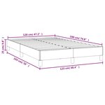 vidaXL Cadre de lit sans matelas crème 120x190 cm similicuir