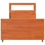 vidaXL Cadre de lit sans matelas cire marron 100x200cm bois pin massif