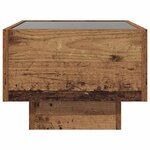 vidaXL Table basse Bois ancien 40 x 40 x 30 cm Bois d'ingénierie