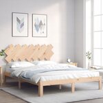 vidaXL Cadre de lit sans matelas 140x190 cm bois de pin massif