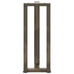 vidaXL Pieds de table console en T  2 pièces  noir  38 x 25 x (72-73) cm  acier