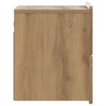 vidaXL Cabinet de chevet mural 2 Pièces Chêne artisanal 33 x 34 5 x 43 cm